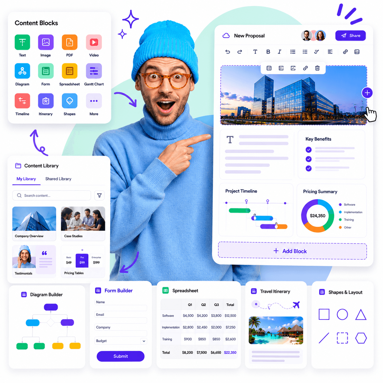 QuoteCloud - Sales Quote, Sales Proposal and Contracts Software - Home - illustration 953051c9-de1a-4c7f-8f79-0f3f24d4cac2