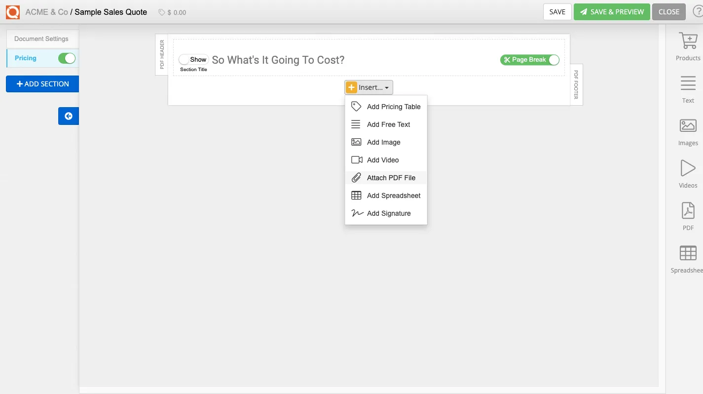 QuoteCloud - Sales Quote, Sales Proposal and Contracts Software - Inserting/Embedding Ad-hoc PDF Files (Java Edition) - illustration 9297e798-565b-4a96-bb52-584cd59aa68c