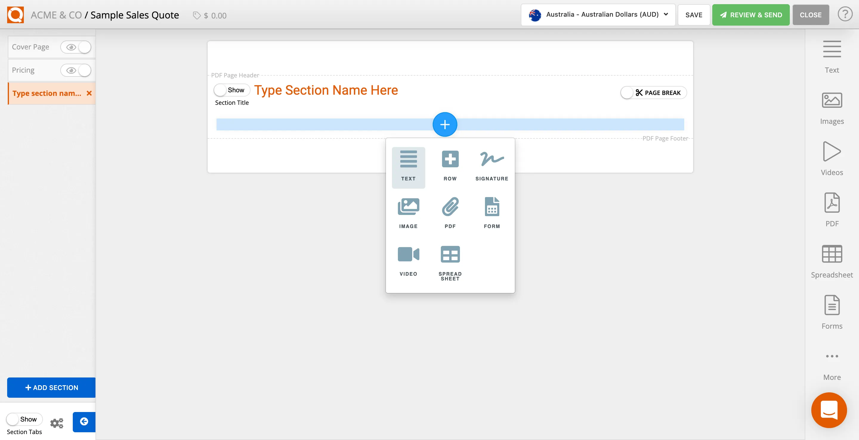 QuoteCloud - Sales Quote, Sales Proposal and Contracts Software - Setting the Default Table Style used in Text Content Blocks (Java Edition) - illustration c9fbb82b-f911-4b75-a851-d52a5198bdcb