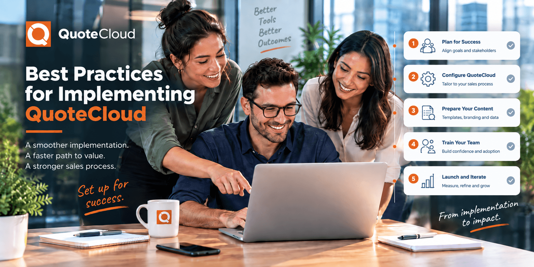 QuoteCloud - Sales Quote, Sales Proposal and Contracts Software - Best Practices for Implementing QuoteCloud - illustration d697e2e7-7a32-4f5b-8f7b-ce2e94b0dfc0