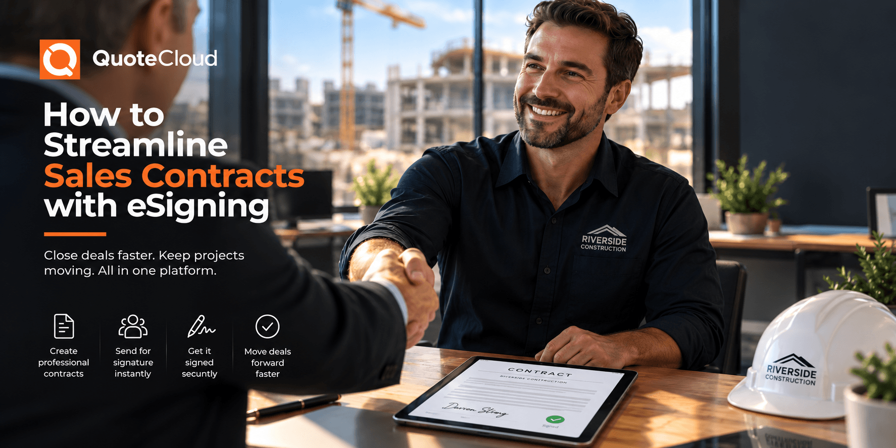 QuoteCloud - Sales Quote, Sales Proposal and Contracts Software - How to Streamline Sales Contracts with eSigning - illustration d697e2e7-7a32-4f5b-8f7b-ce2e94b0dfc0