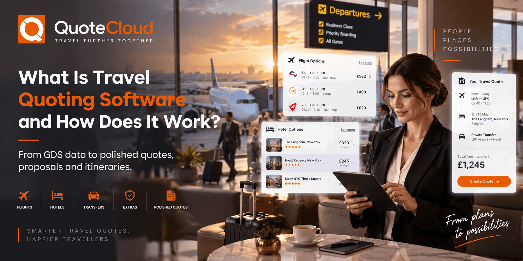 QuoteCloud - Sales Quote, Sales Proposal and Contracts Software - What Is Travel Quoting Software and How Does It Work? | QuoteCloud - illustration d697e2e7-7a32-4f5b-8f7b-ce2e94b0dfc0