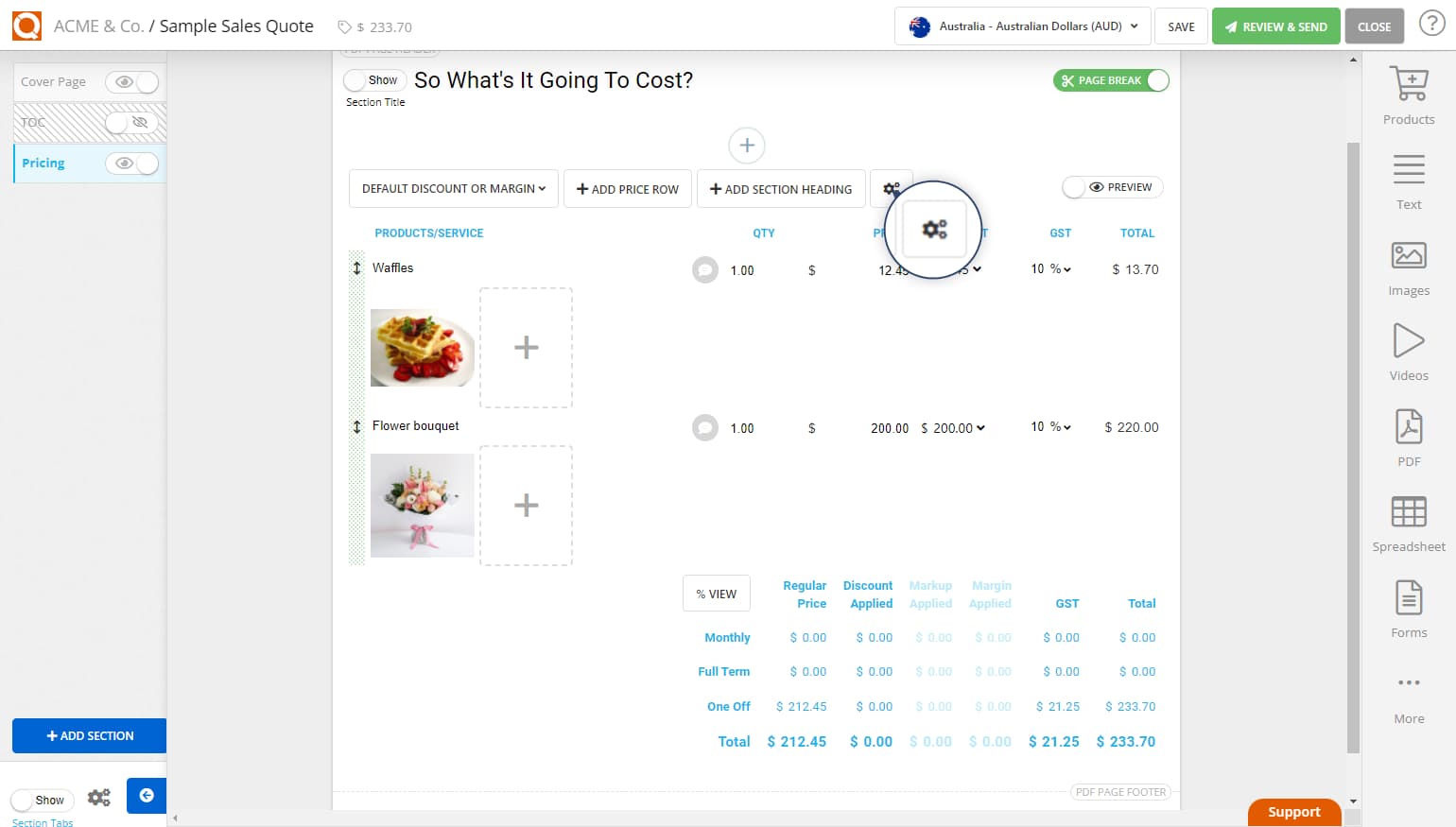 QuoteCloud - Sales Quote, Sales Proposal and Contracts Software - Adding Custom Fields to your Price Tables (Java Edition) - illustration 2314c73f-1a68-4d9a-9277-0d11bde6f4ae