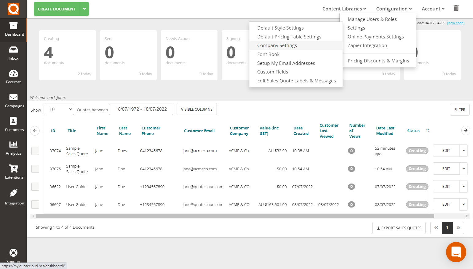 QuoteCloud - Sales Quote, Sales Proposal and Contracts Software - Allow Any Team Member To Edit Any Sales Quote (Java Edition) - illustration d1bf4aa3-b172-48c2-9d1f-c2ba6655a60b