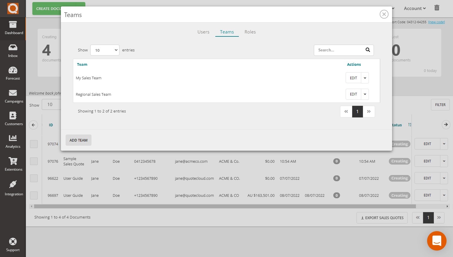 QuoteCloud - Sales Quote, Sales Proposal and Contracts Software - Assigning/Restricting Sales Quote Templates to Teams (Java Edition) - illustration 9e09c519-b53b-482c-97e0-83f869743a8e