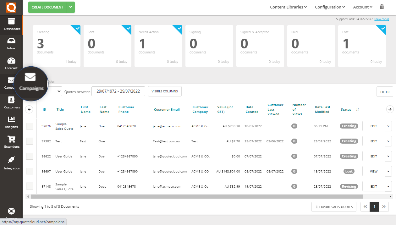 QuoteCloud - Sales Quote, Sales Proposal and Contracts Software - Email Marketing - Create an Audience (Java Edition) - illustration ef5b4cb8-60f1-465a-bc2d-edb819f7885d