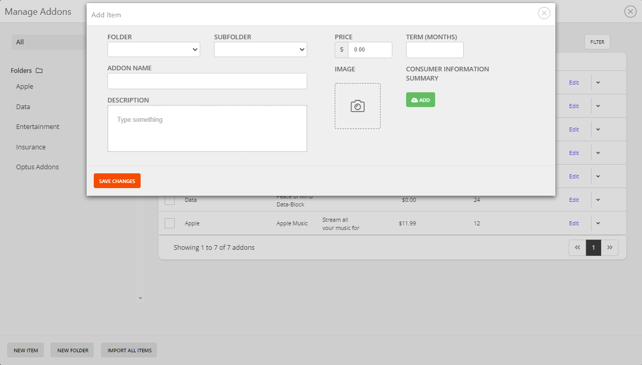 QuoteCloud - Sales Quote, Sales Proposal and Contracts Software - Managing and Assigning Add-ons for Plans (Java Edition) - illustration 4b474fee-6923-4f91-b155-f8a252bbaa02