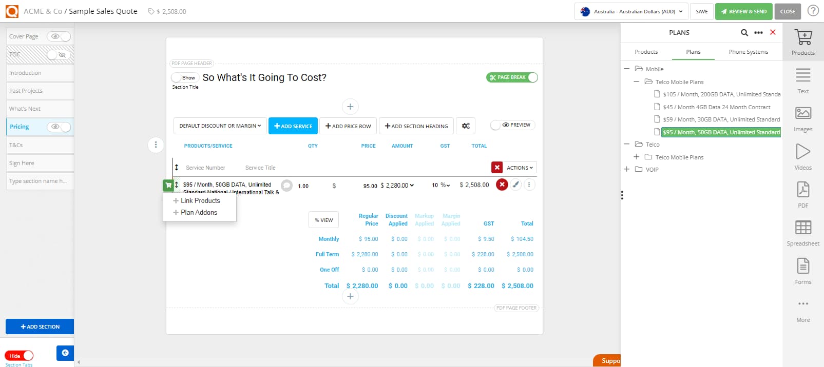 QuoteCloud - Sales Quote, Sales Proposal and Contracts Software - Create Business Phone System Plans / Product Bundling (Java Edition) - illustration f7f4e2f1-f05b-4925-8c70-cddfdcc8de2f