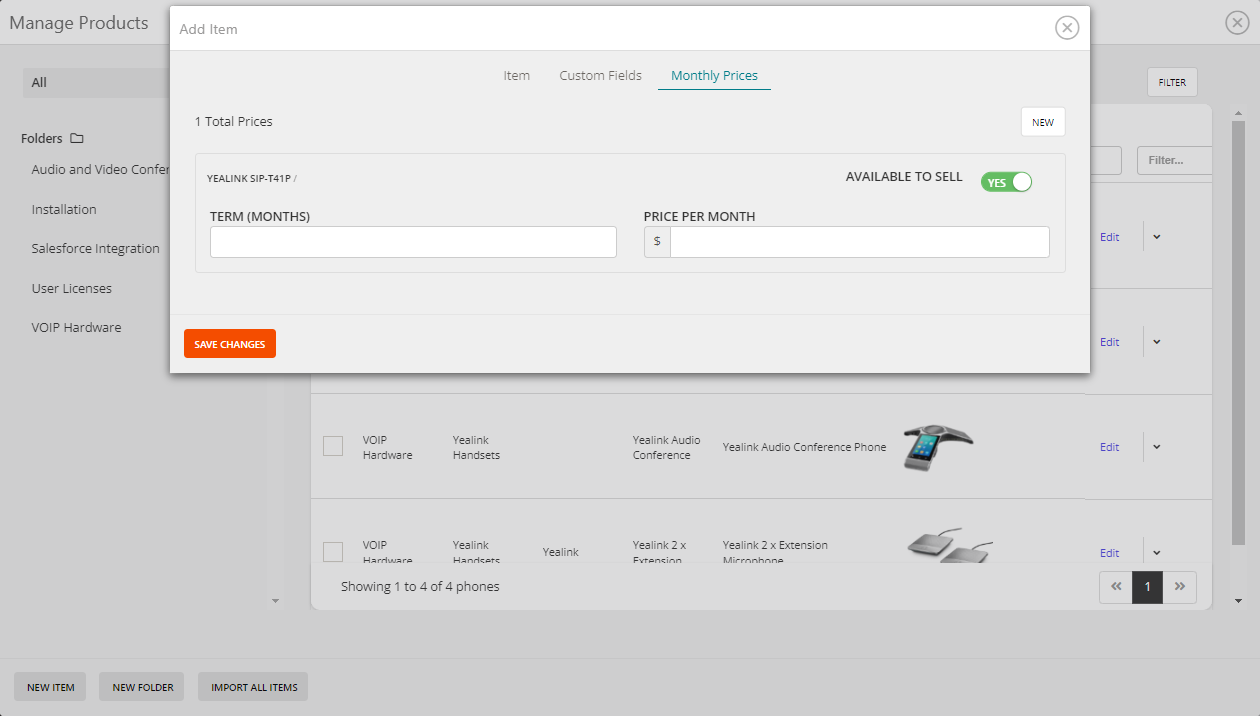 QuoteCloud - Sales Quote, Sales Proposal and Contracts Software - Managing your Product Catalogue of Phone System Hardware & Licenses (Java Edition) - illustration ff4475ce-37d6-4d61-b148-da8999dd3b04