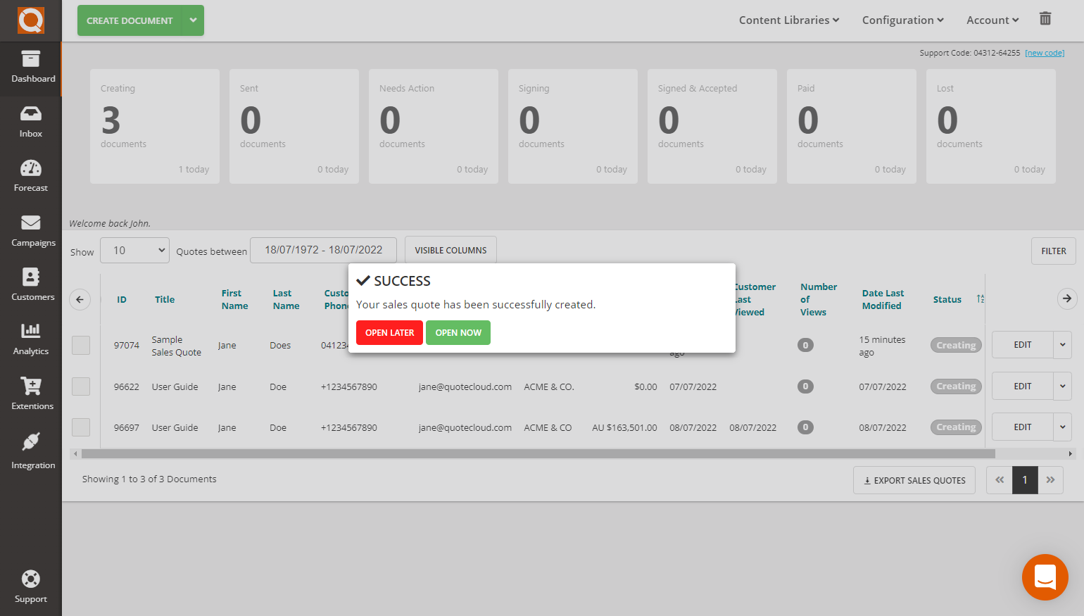 QuoteCloud - Sales Quote, Sales Proposal and Contracts Software - Creating Your First Proposal (Java Edition) - illustration 3c319bc6-55e2-4ab0-82ea-25834aaae787