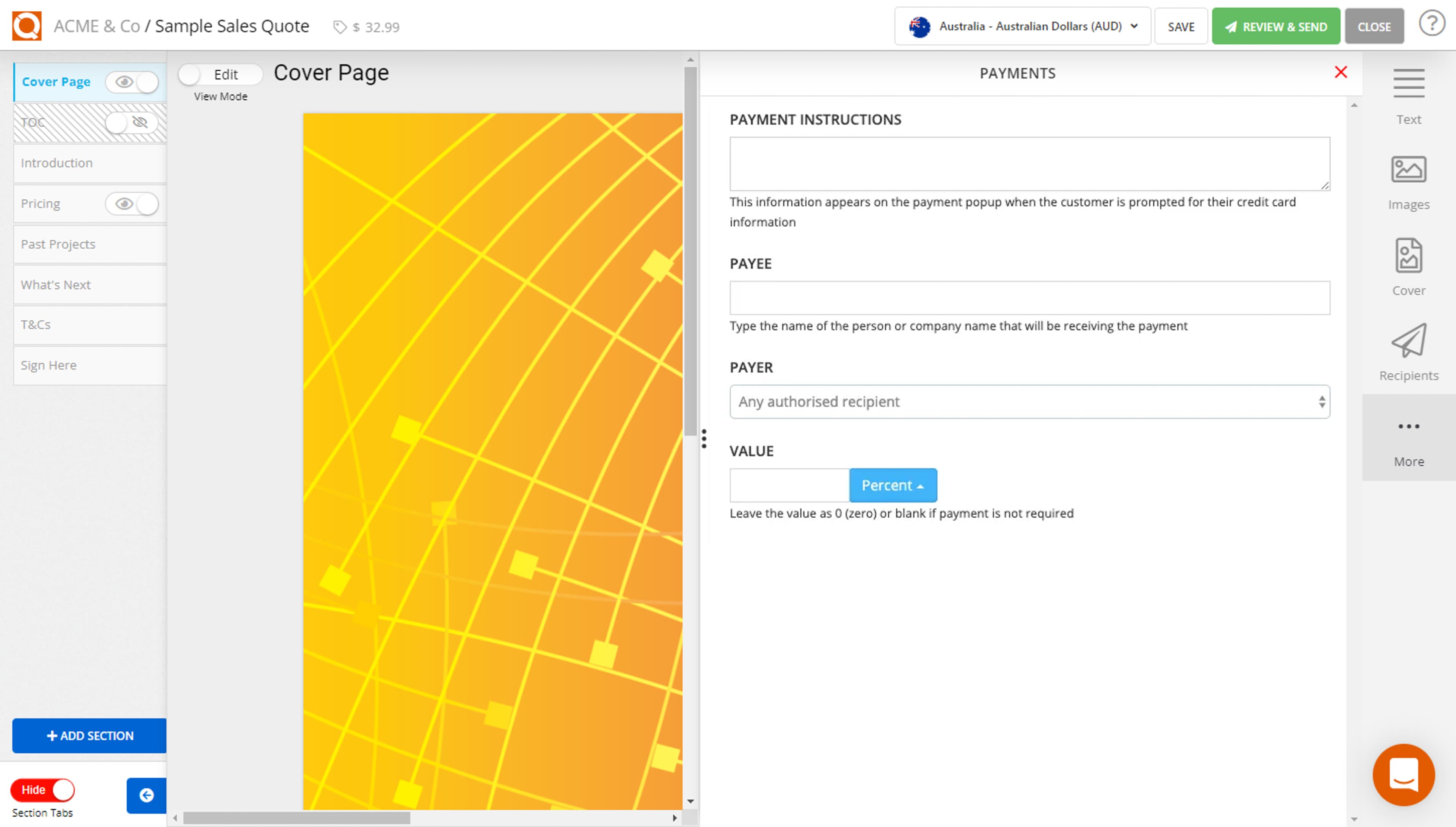 QuoteCloud - Sales Quote, Sales Proposal and Contracts Software - Customer Payments (Java Edition) - illustration 4ea74019-d505-4e25-bd04-5e711561a3ea