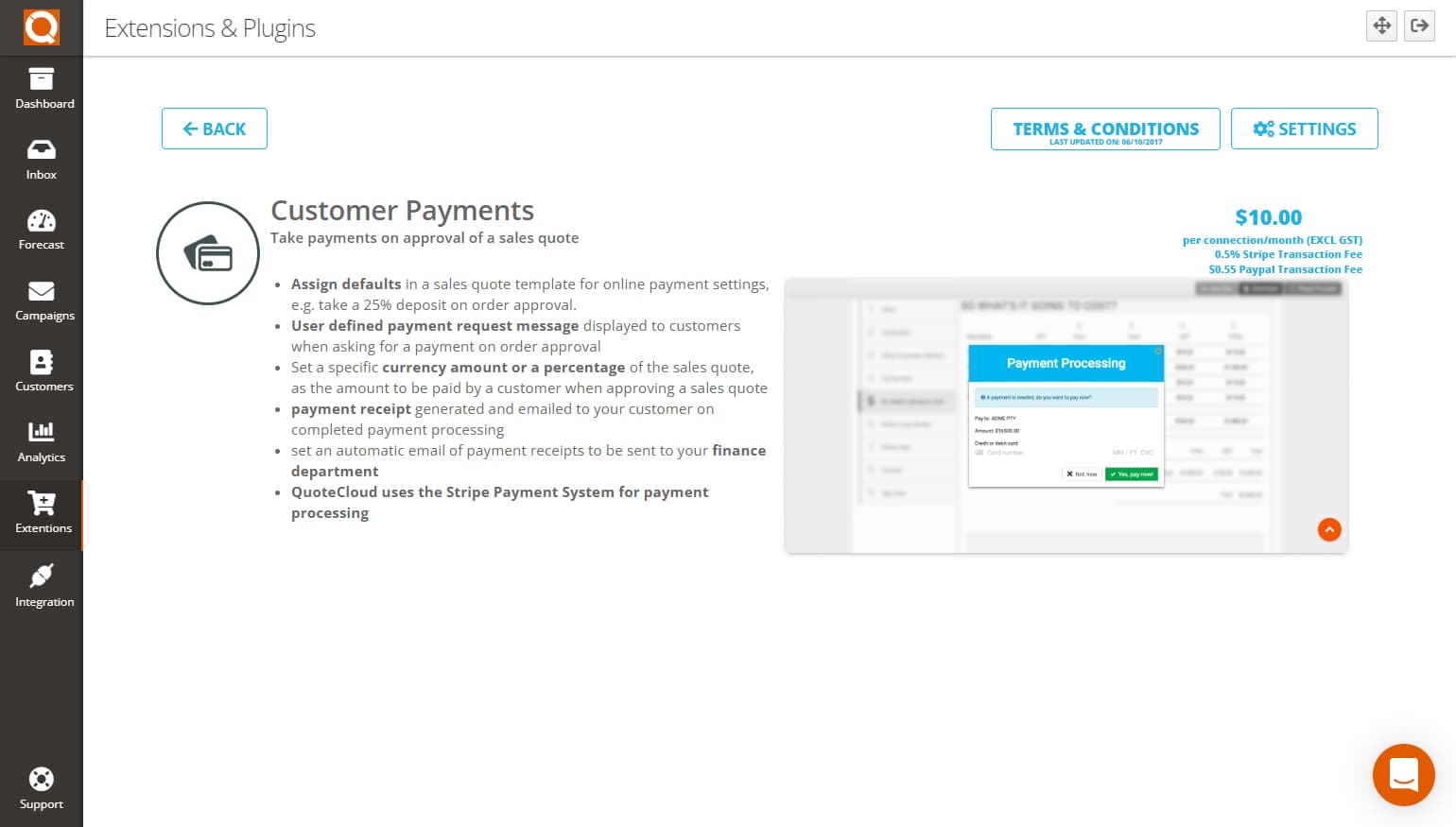 QuoteCloud - Sales Quote, Sales Proposal and Contracts Software - Customer Payments (Java Edition) - illustration a379e196-cb4a-4873-89fc-09dafa94b4c6