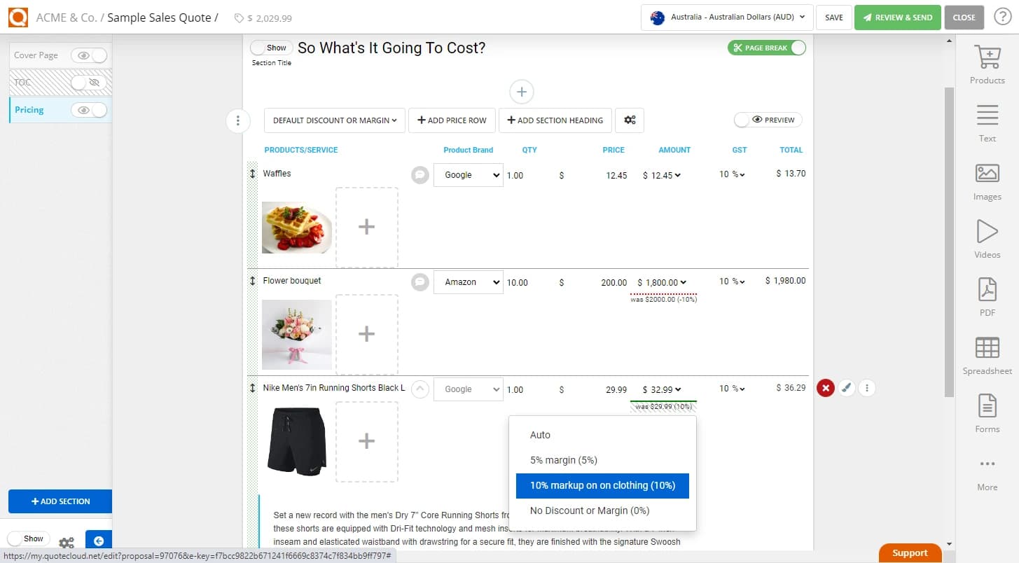 QuoteCloud - Sales Quote, Sales Proposal and Contracts Software - Creating Profit Margin Rules (Java Edition) - illustration e4383733-cbf1-49d1-82e4-26589fa41e75