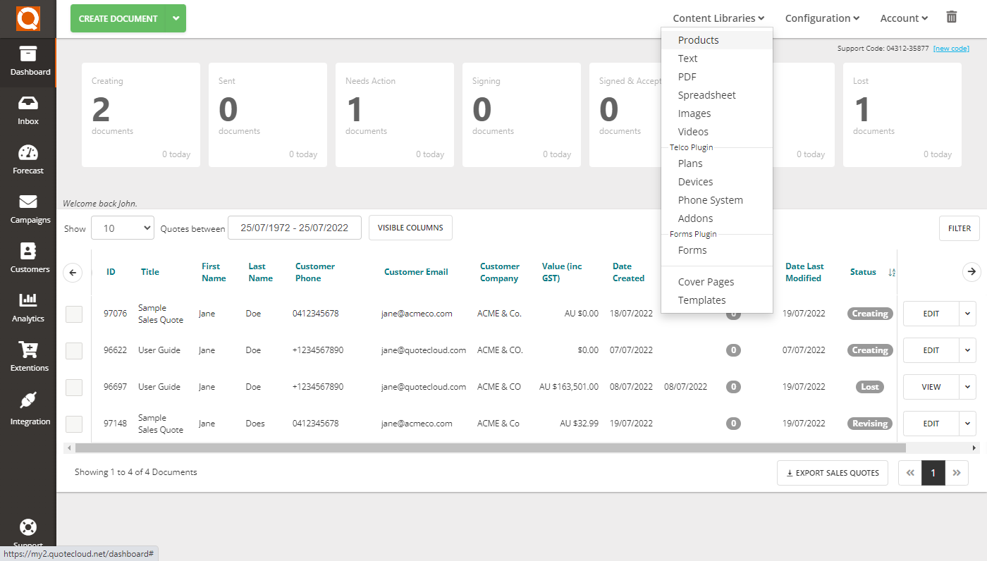 QuoteCloud - Sales Quote, Sales Proposal and Contracts Software - Order Quantity Price Discounting (Java Edition) - illustration 1e5a841a-c919-4165-acfd-3641967a98ae