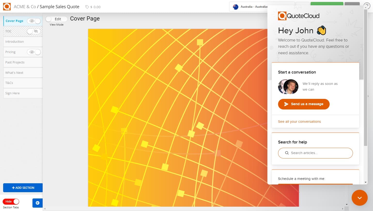 QuoteCloud - Sales Quote, Sales Proposal and Contracts Software - Get Email Support (Java Edition) - illustration 3586f86a-4608-4229-a849-407534cd1de9