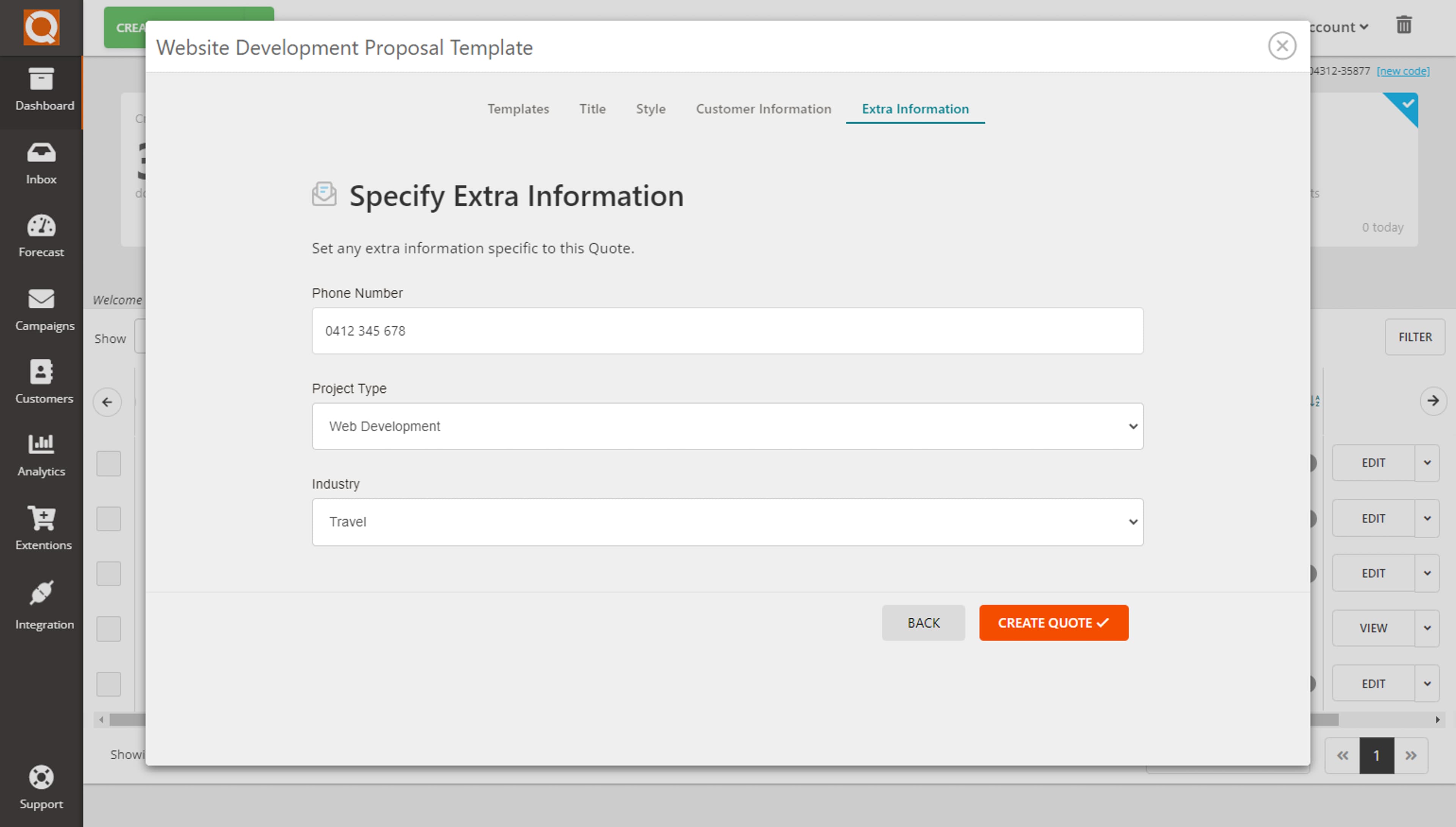 QuoteCloud - Sales Quote, Sales Proposal and Contracts Software - How Do I Create Custom Fields? (Java Edition) - illustration 63ee3ad0-60c7-4fc2-bb27-93f493571202