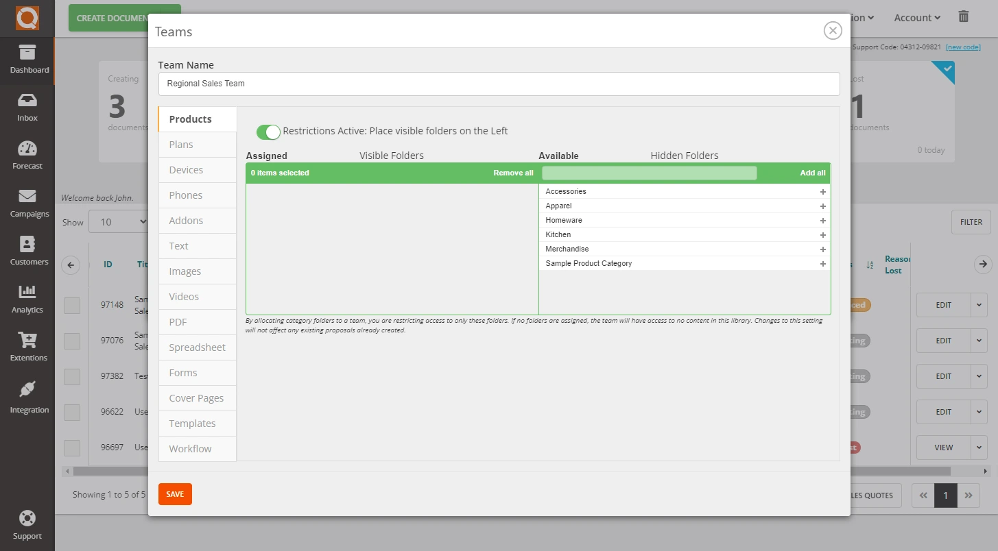 QuoteCloud - Sales Quote, Sales Proposal and Contracts Software - Managing Sales Teams (Java Edition) - illustration 0ea606a3-5236-4912-b87c-81a9eeb0edc1