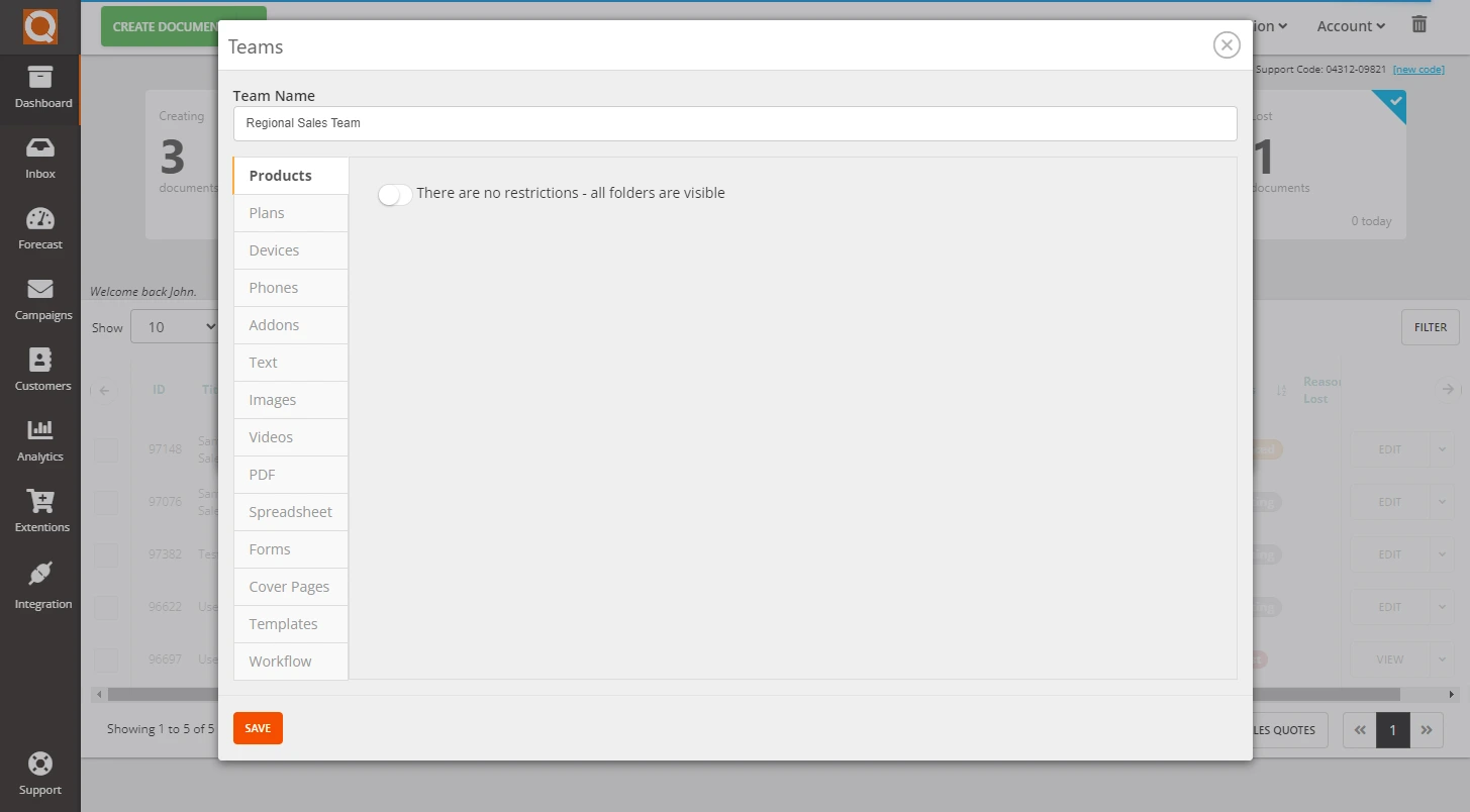 QuoteCloud - Sales Quote, Sales Proposal and Contracts Software - Managing Sales Teams (Java Edition) - illustration 3f85f9bd-f13c-4d66-a5b1-410e73b282ed