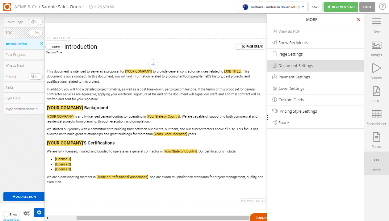 QuoteCloud - Sales Quote, Sales Proposal and Contracts Software - Password Protect a Sales Quote (Java Edition) - illustration 606d0f10-b9b0-4cd4-9a0a-2ede4c39a8cc