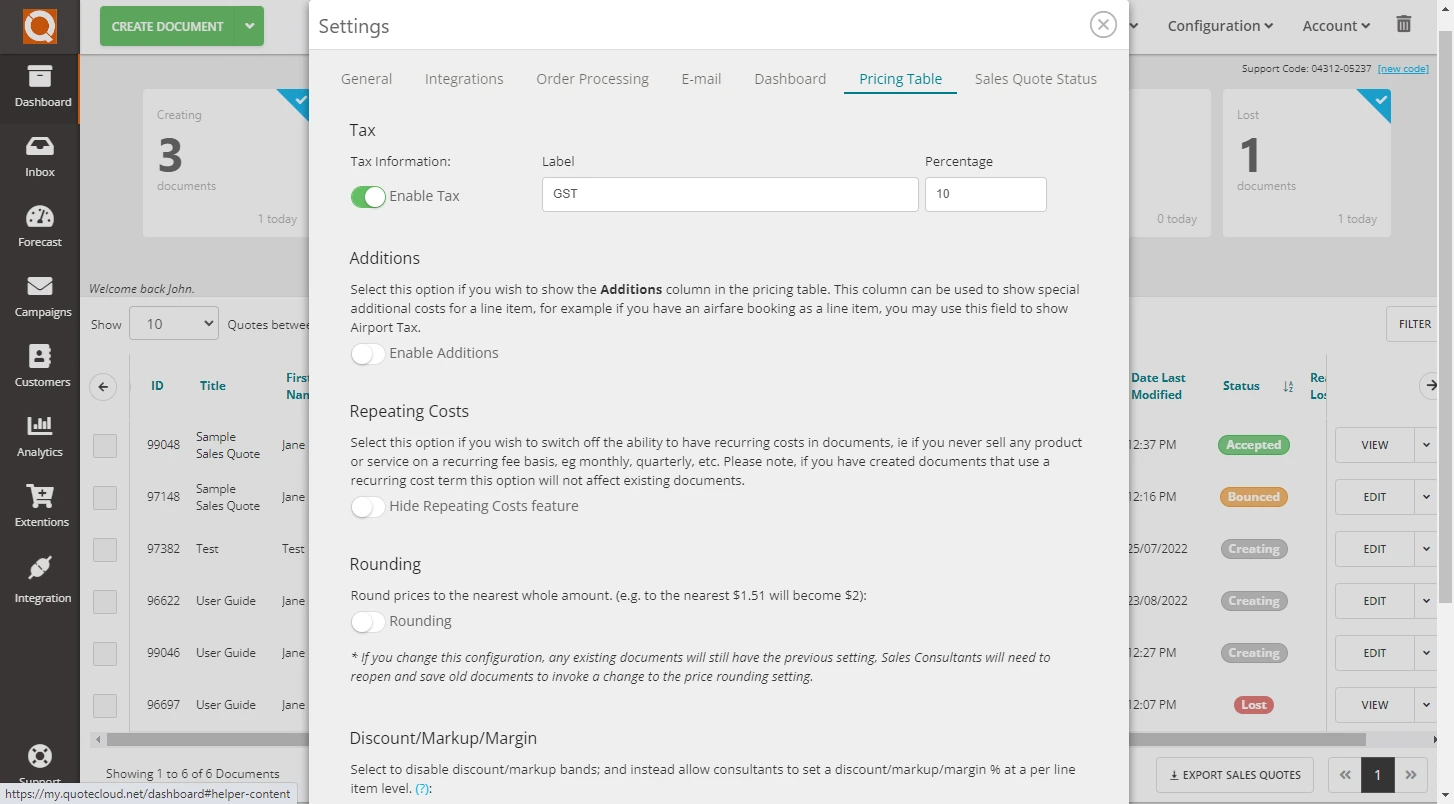 QuoteCloud - Sales Quote, Sales Proposal and Contracts Software - Pricing Tables (Java Edition) - illustration 58c01f14-55a3-4993-b62f-d3b8297fcdea
