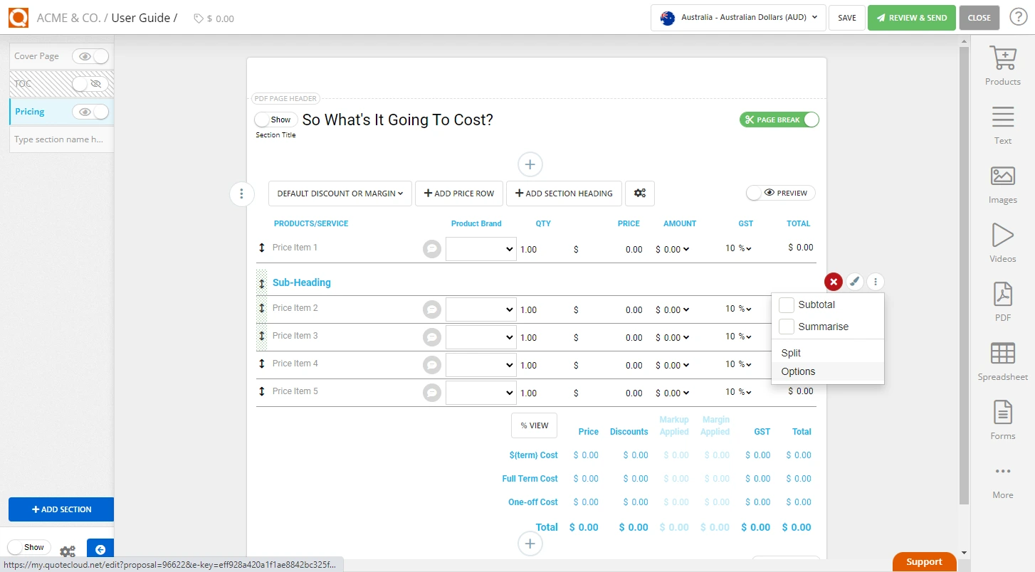 QuoteCloud - Sales Quote, Sales Proposal and Contracts Software - Allowing a Customer to Change the Quantity to Order (Java Edition) - illustration 1bf6f86a-9928-490d-af4d-28ba8890aa3e