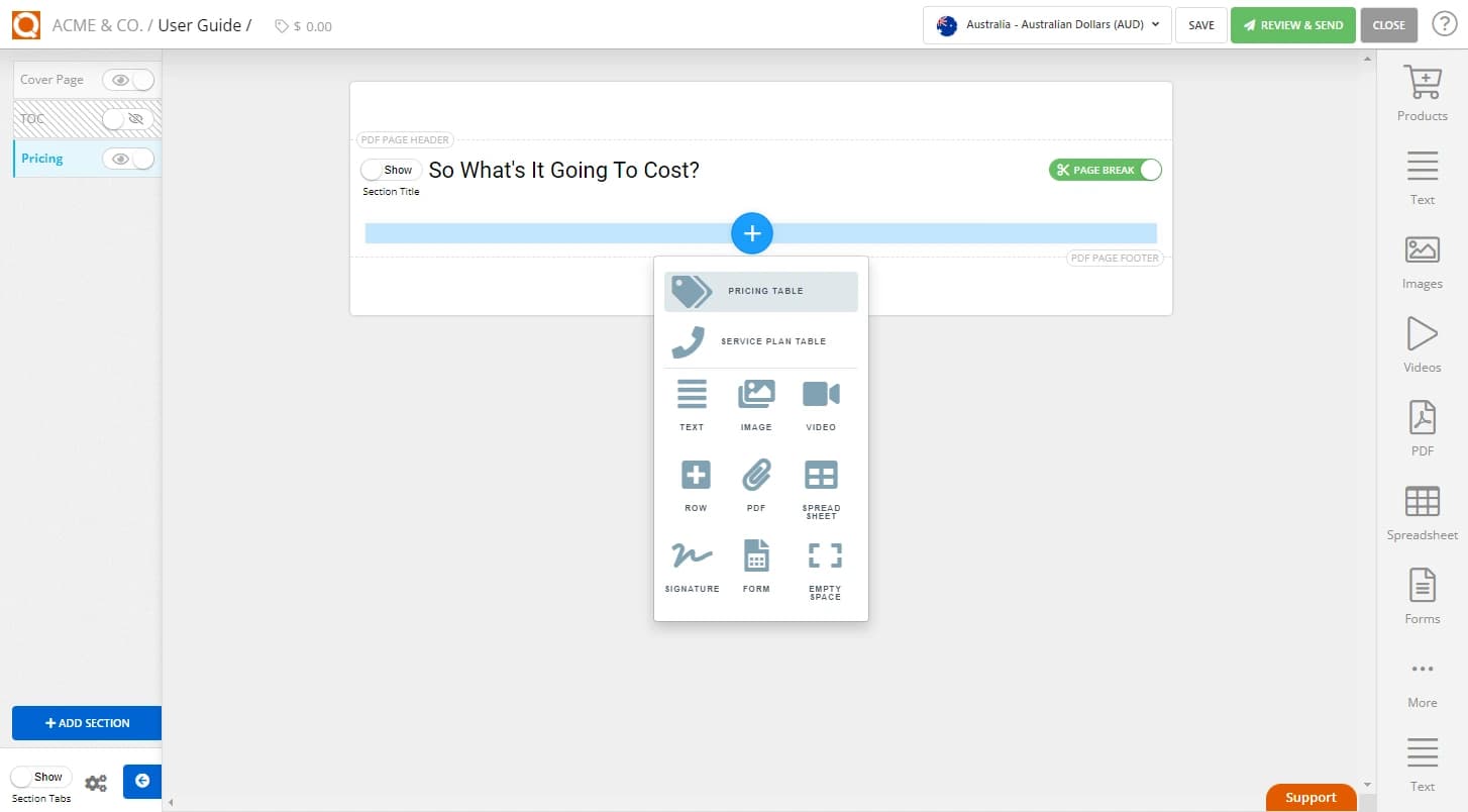 QuoteCloud - Sales Quote, Sales Proposal and Contracts Software - Pricing Tables (Java Edition) - illustration c616db06-c7ec-4735-b61b-f638ae11eb04
