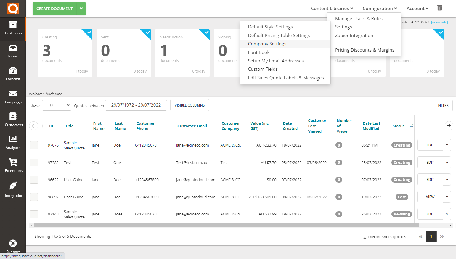 QuoteCloud - Sales Quote, Sales Proposal and Contracts Software - Adding VAT, GST, Sales Tax, etc to sales quotes (Java Edition) - illustration 9727526a-78a7-430b-840e-93a0b9740d38