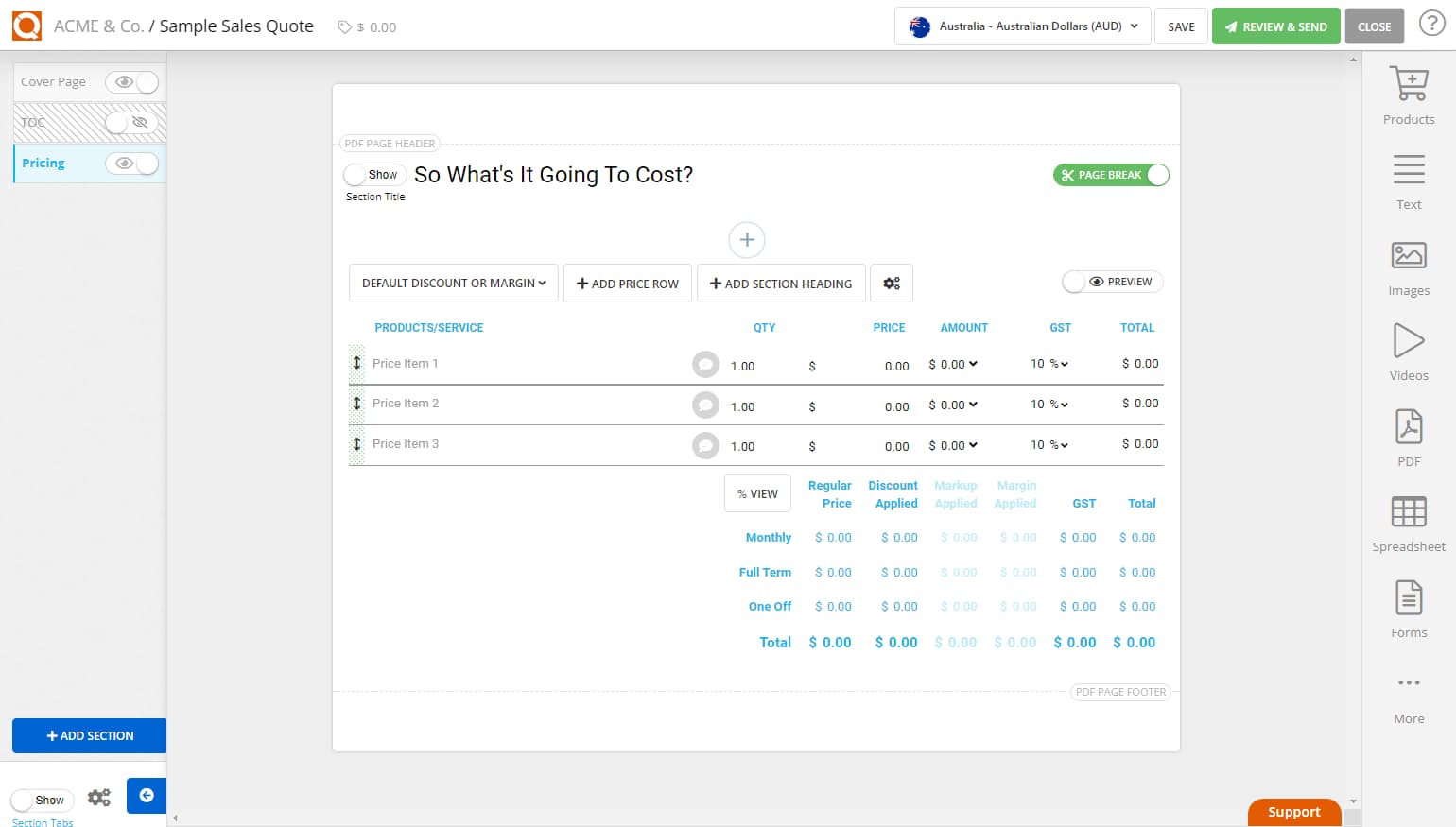 QuoteCloud - Sales Quote, Sales Proposal and Contracts Software - Sorting Line Items in a Price Table (Java Edition) - illustration bcf3d709-dc8c-451c-b04a-e3fc62ec41dd