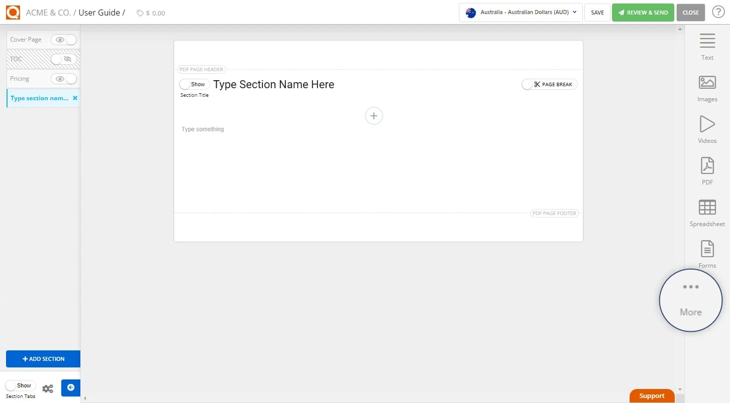 QuoteCloud - Sales Quote, Sales Proposal and Contracts Software - Setting the Default Table Style used in Text Content Blocks (Java Edition) - illustration a03b889b-c0bb-4585-b1b9-4c11db08f4f9