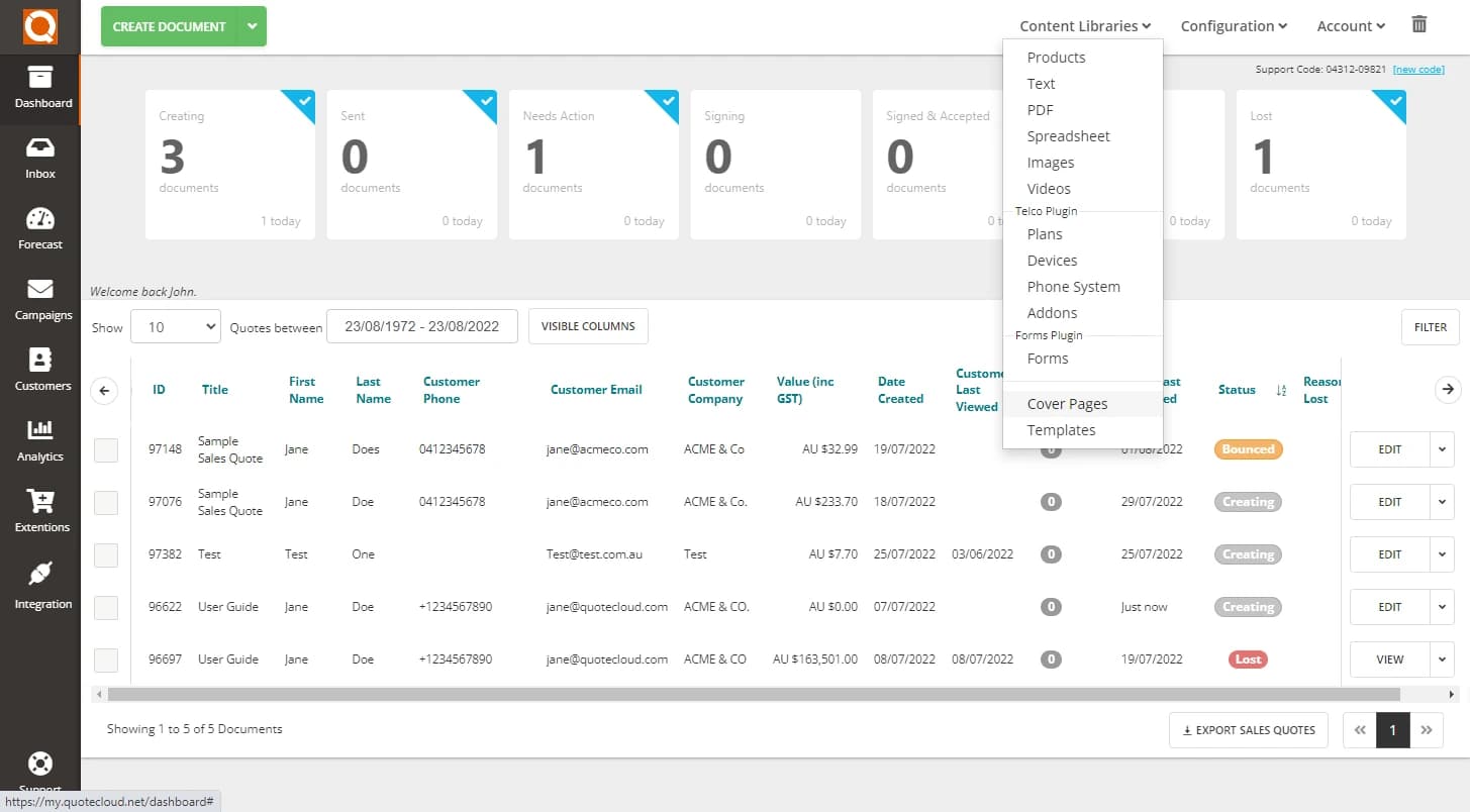 QuoteCloud - Sales Quote, Sales Proposal and Contracts Software - Updating Your Cover Pages (Java Edition) - illustration 1b2f4846-5dcb-470e-b809-ed41a64a6157