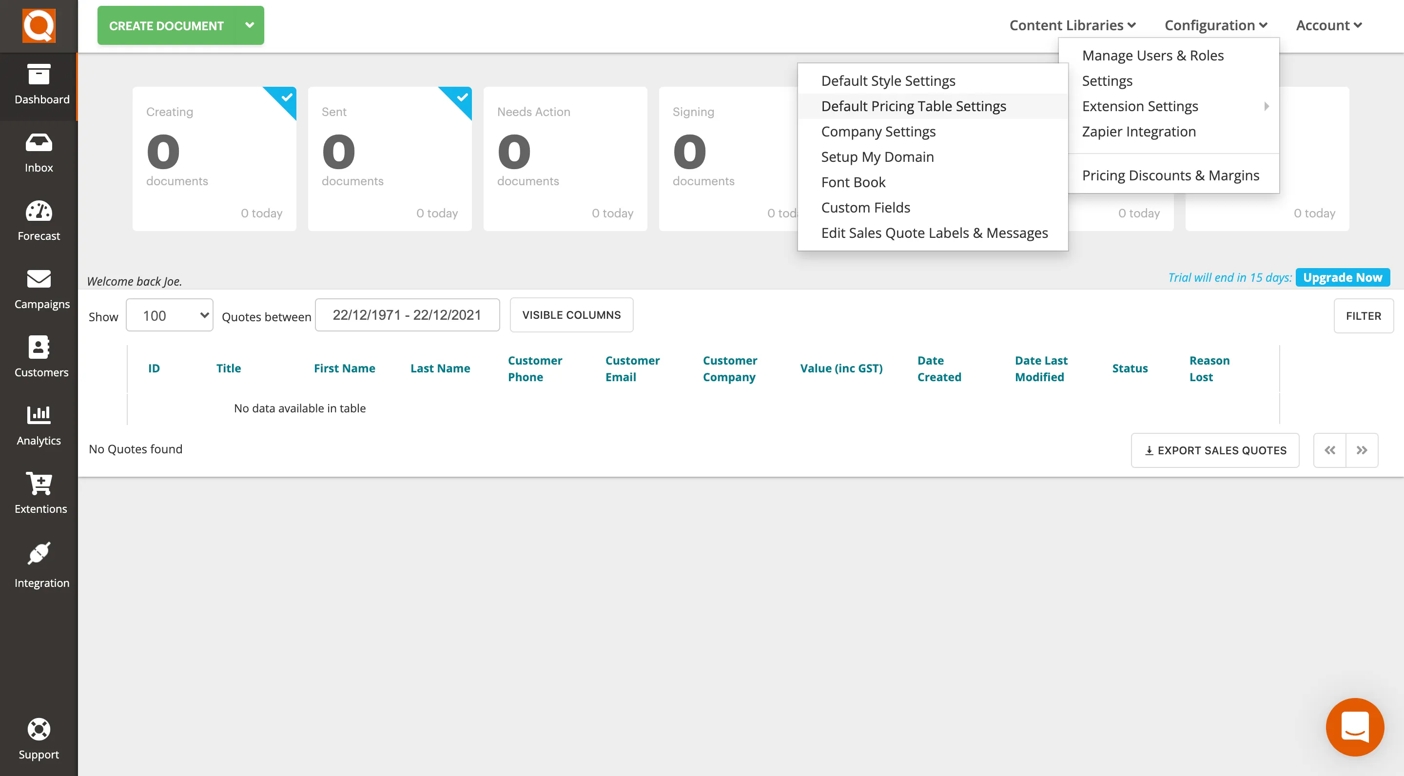 QuoteCloud - Sales Quote, Sales Proposal and Contracts Software - Changing/Removing Price Table Column Icons (Java Edition) - illustration 8f669d62-ef17-411e-9a02-5ff17662d82c