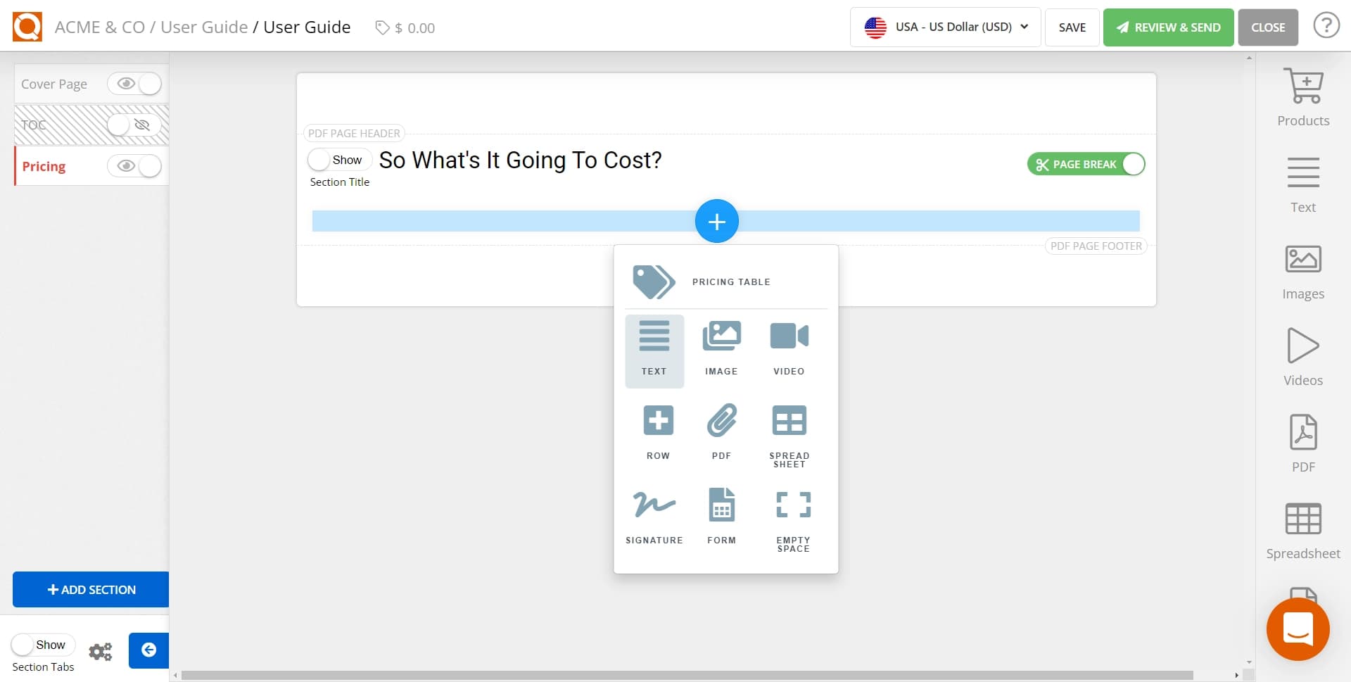 QuoteCloud - Sales Quote, Sales Proposal and Contracts Software - Add background images to Rows and Columns (Java Edition) - illustration d04439a9-cb46-40d5-bbe7-0f64b3dd4c13