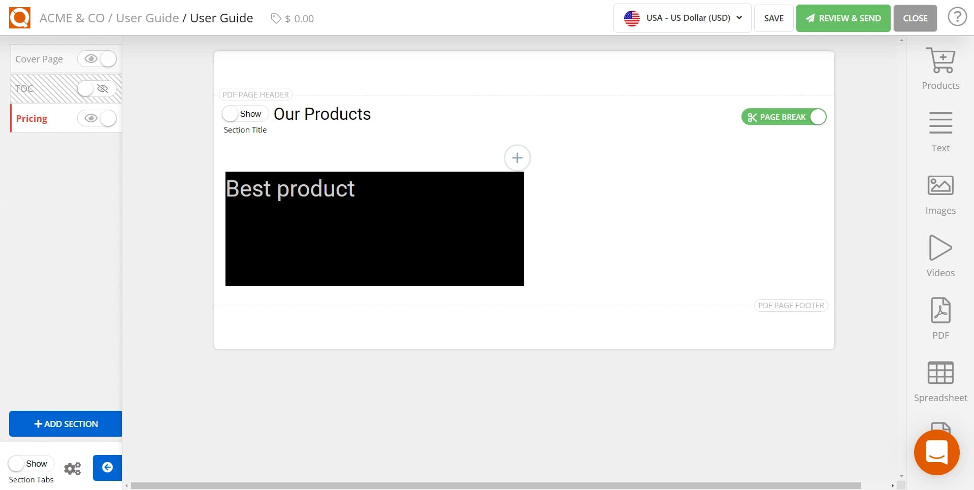 QuoteCloud - Sales Quote, Sales Proposal and Contracts Software - Add background solid colour to Rows and Columns (Java Edition) - illustration f60c0847-281c-456b-8f86-493b1b83776c