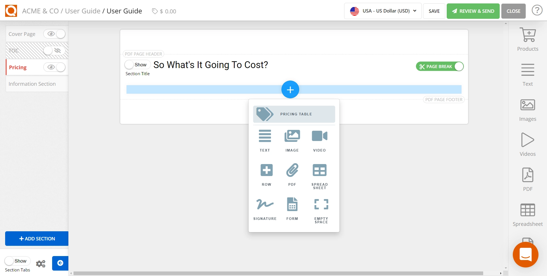 QuoteCloud - Sales Quote, Sales Proposal and Contracts Software - Adding Notes (Additional Formatted Content) to a Price Line Item (Java Edition) - illustration 3f0a65d0-0742-49bf-aa86-dc0fb7fd1a9d