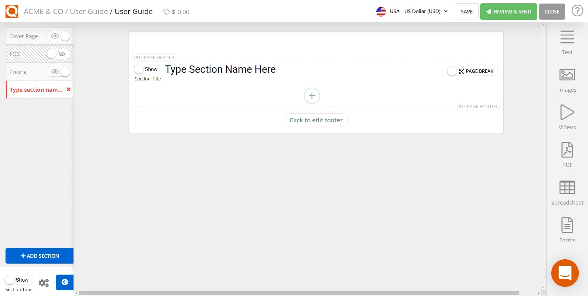 QuoteCloud - Sales Quote, Sales Proposal and Contracts Software - Adding Content Blocks to a Form (Java Edition) - illustration 6b178e73-1e7c-42a6-ad95-6d19c8fe2aab