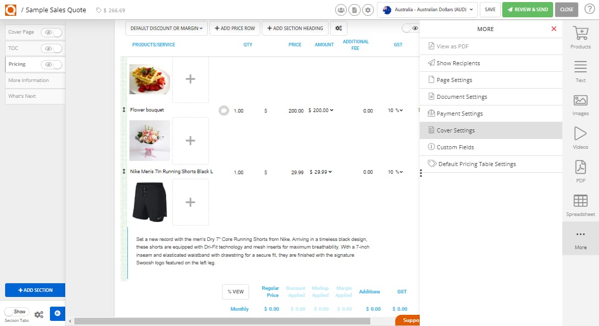 QuoteCloud - Sales Quote, Sales Proposal and Contracts Software - How To Change The Document Title And Sub-Title In A Sales Quote (Java Edition) - illustration 51b159e1-6215-46bc-ae16-569a033ec204
