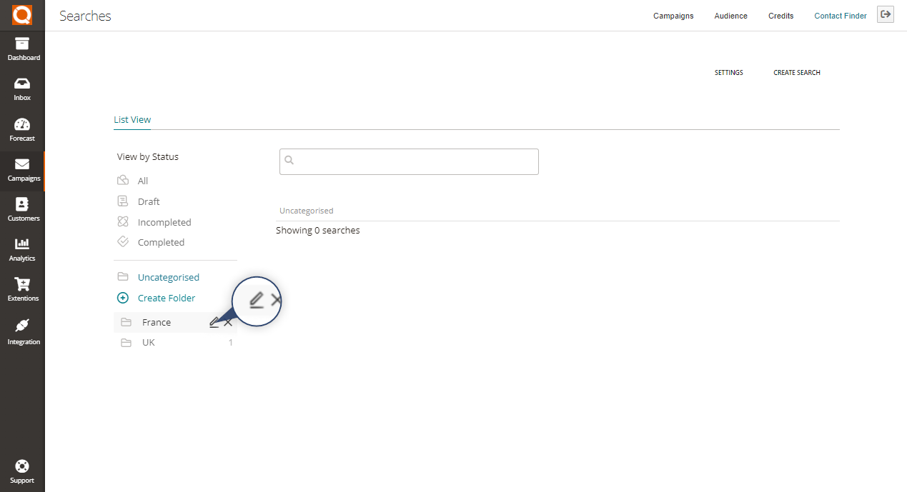 QuoteCloud - Sales Quote, Sales Proposal and Contracts Software - Contact Finder Plugin - Organising Your Search Campaigns In To Category Folders (Java Edition) - illustration 54b67042-d1ea-4ed3-b971-1c9a306db70e