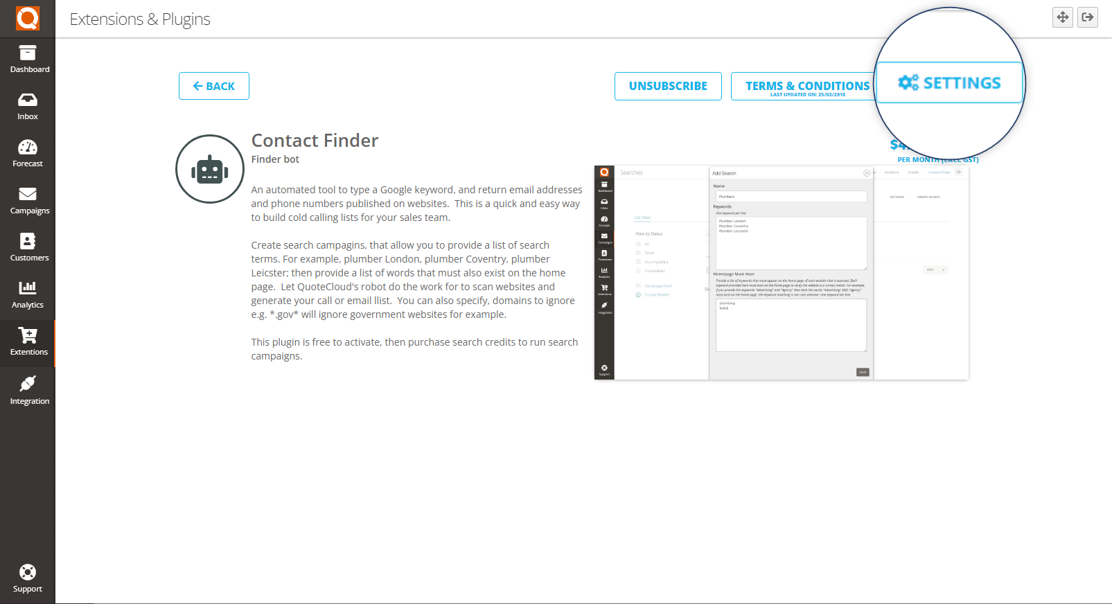QuoteCloud - Sales Quote, Sales Proposal and Contracts Software - Contact Finder Plugin - Add Domain Patterns To Ignore (Java Edition) - illustration 37fdc25f-d35e-4aa2-8cfa-5a36b6b5d2a5