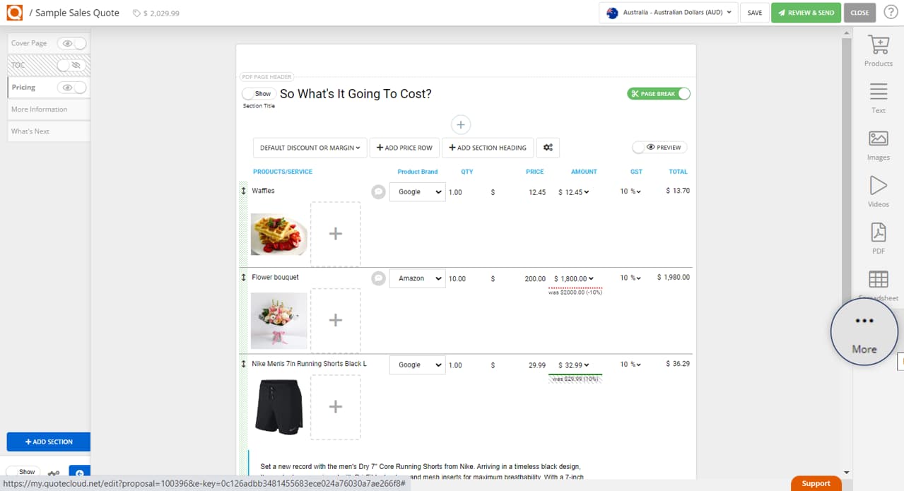 QuoteCloud - Sales Quote, Sales Proposal and Contracts Software - How To Create A Link to Share Your Sales Quote With A Customer (Java Edition) - illustration 42ea4079-fb6d-4e46-b67b-f9b306b7cf48