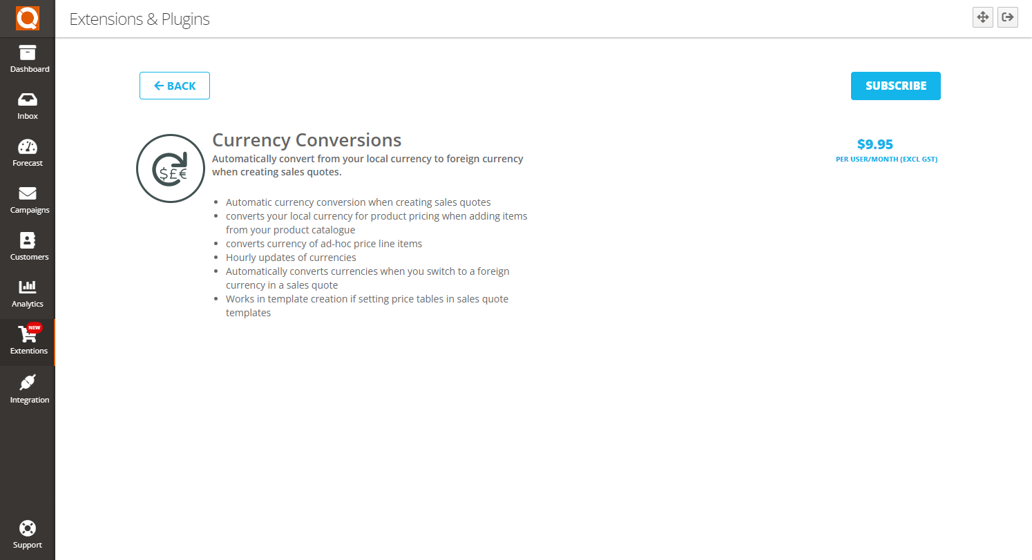 QuoteCloud - Sales Quote, Sales Proposal and Contracts Software - Activating the Realtime Currency Conversion Plugin (Java Edition) - illustration 9612f539-bd6a-4fe5-9825-70d4ff32cf97