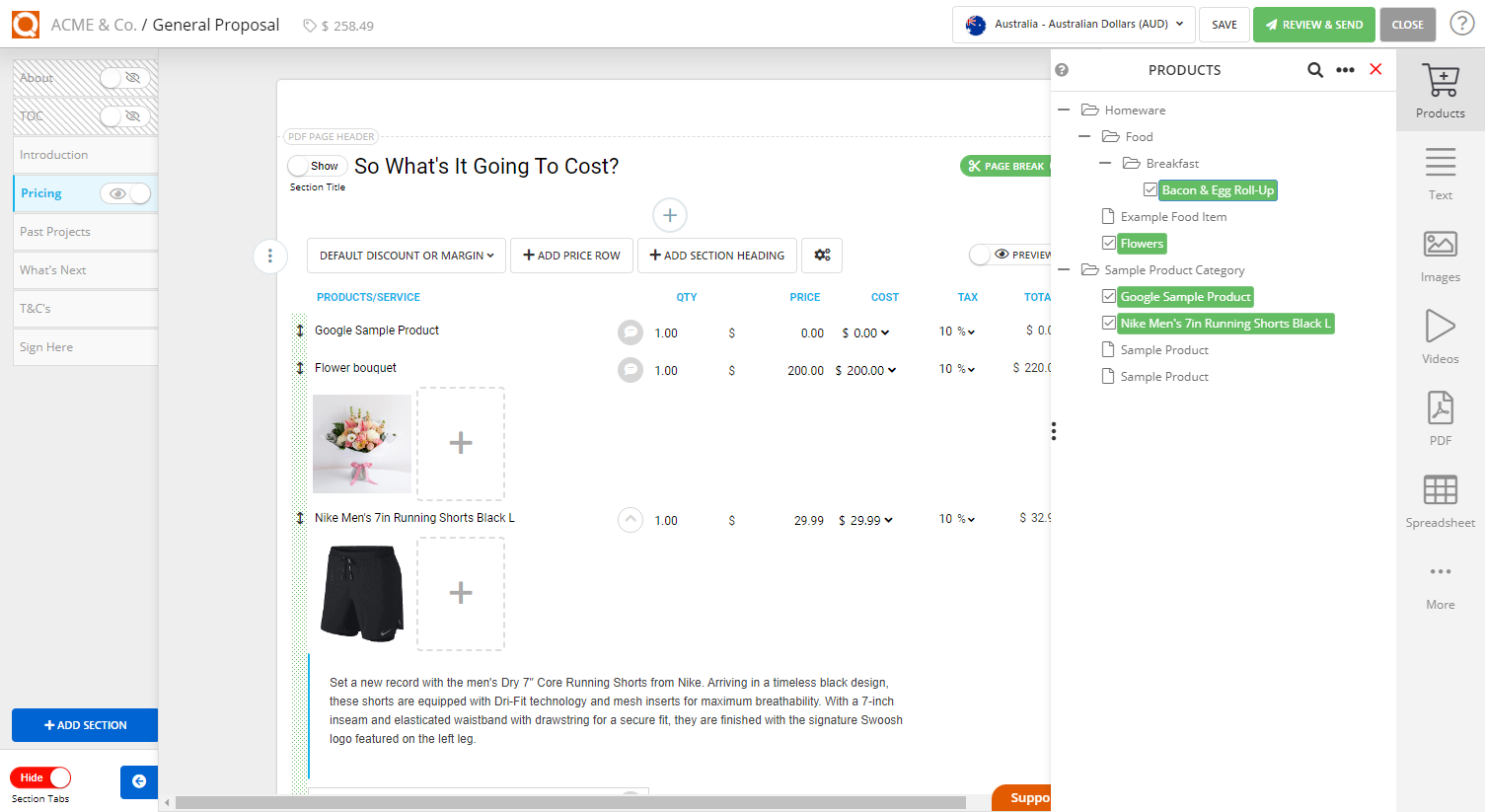 QuoteCloud - Sales Quote, Sales Proposal and Contracts Software - Adding Multiple Products From Your Product Catalogue To A Price Table In One Action (Java Edition) - illustration 67f75b58-ae4b-4f67-b83c-136341c7eeb2