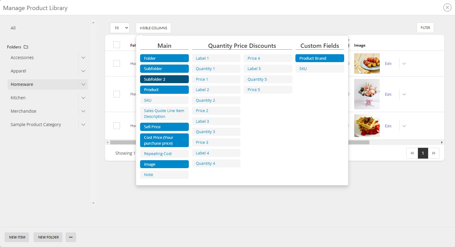 QuoteCloud - Sales Quote, Sales Proposal and Contracts Software - Creating Sub-Folders in the Product Catalogue (Java Edition) - illustration e0d86dd4-1997-470d-b795-5634e99e3580