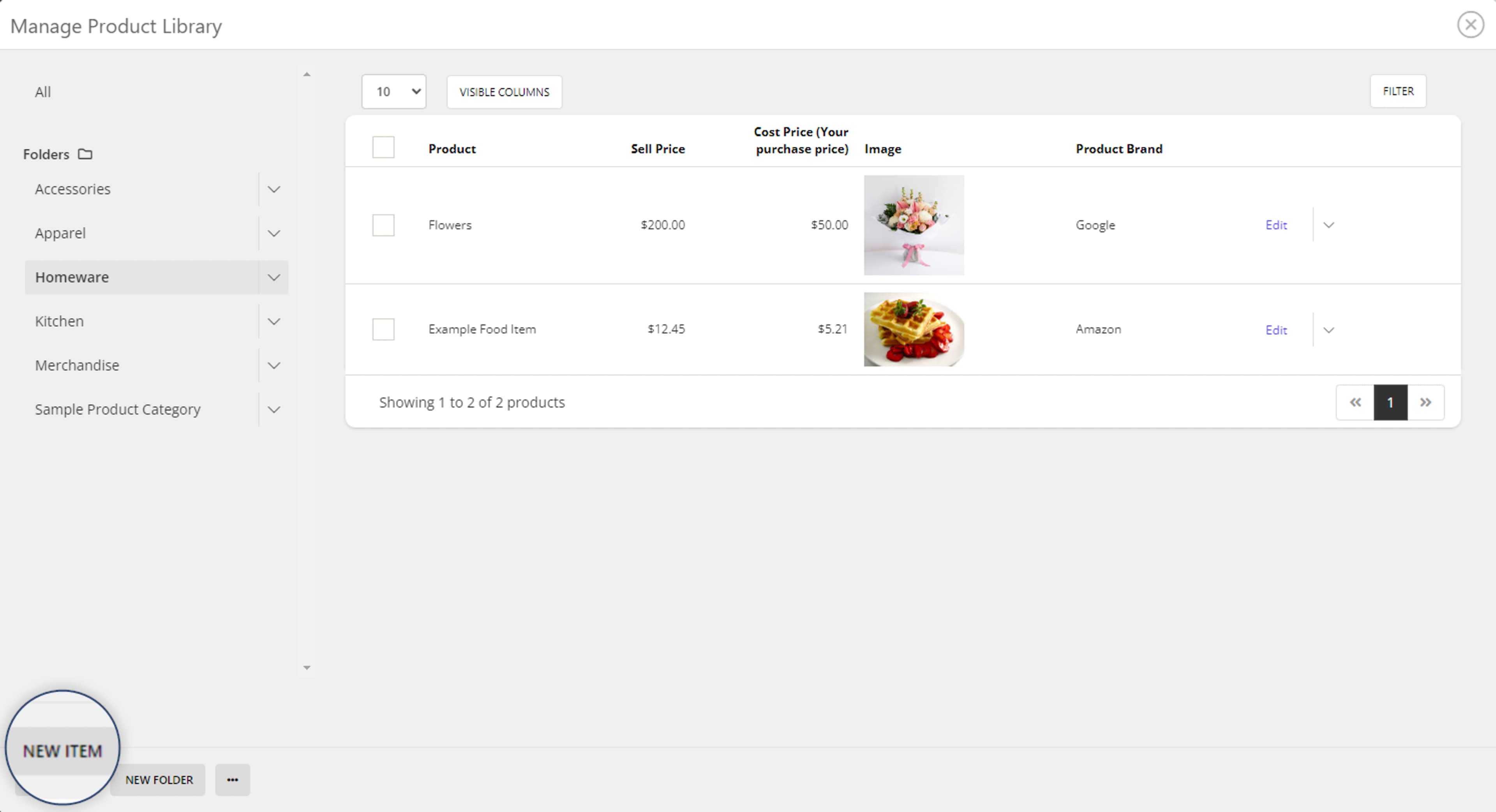 QuoteCloud - Sales Quote, Sales Proposal and Contracts Software - Creating Sub-Folders in the Product Catalogue (Java Edition) - illustration 3b8b224f-6ec7-4e58-bb4a-1443ef7a8c4f