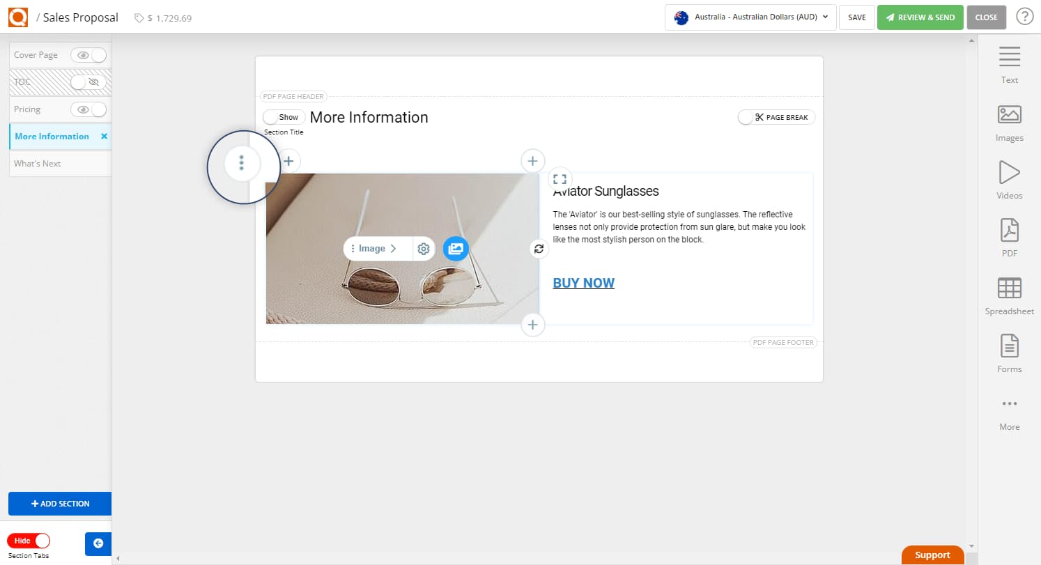 QuoteCloud - Sales Quote, Sales Proposal and Contracts Software - How to Duplicate a Row in the Sales Quote Editor (Java Edition) - illustration 697961aa-8ccf-49f3-91ea-25f0bdf26412