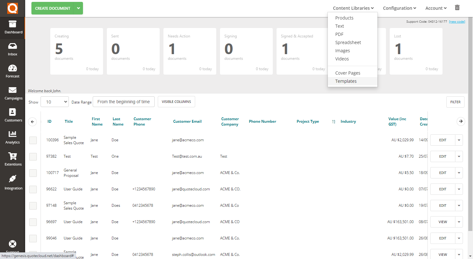 QuoteCloud - Sales Quote, Sales Proposal and Contracts Software - How to Delete a Sales Quote Template (Java Edition) - illustration 697961aa-8ccf-49f3-91ea-25f0bdf26412