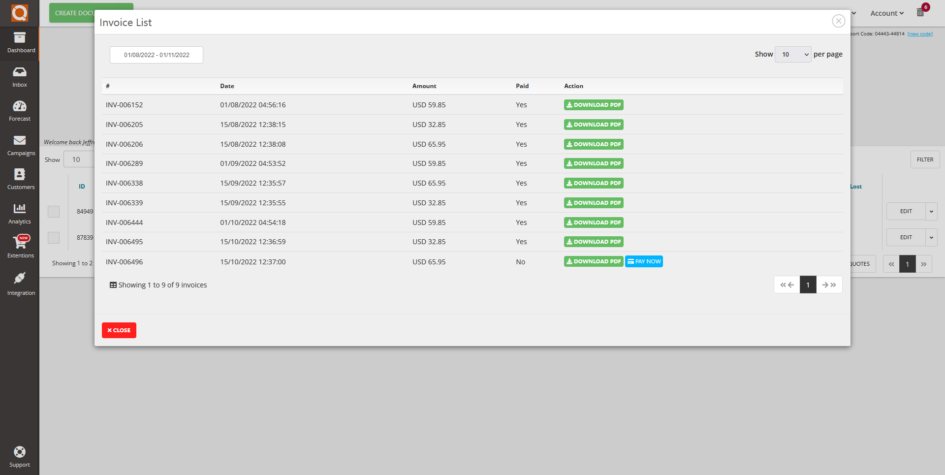 QuoteCloud - Sales Quote, Sales Proposal and Contracts Software - Paying an overdue subscription invoice (Java Edition) - illustration e47c252e-e8ad-47b1-a2b3-6f935d9032bb