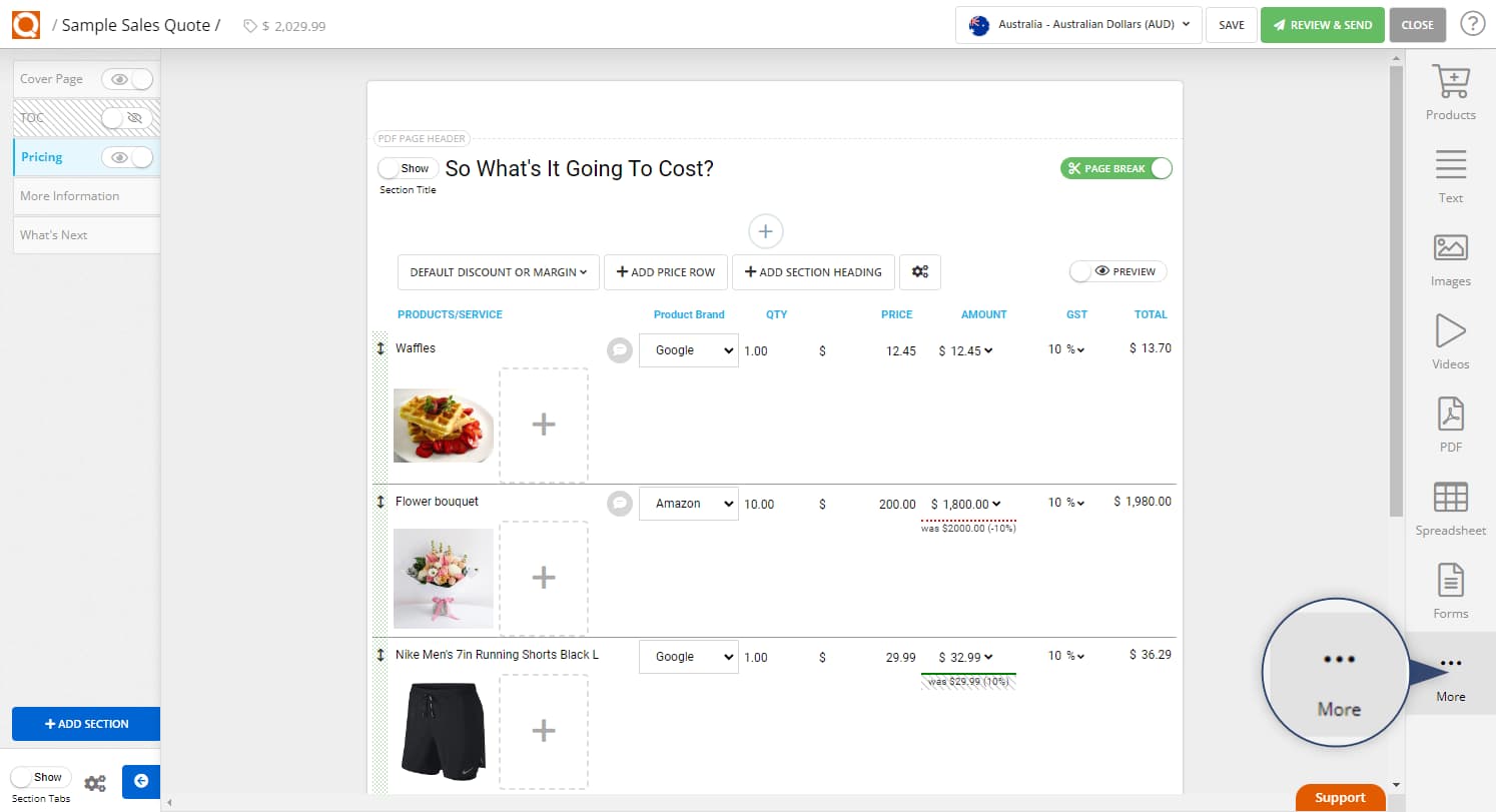 QuoteCloud - Sales Quote, Sales Proposal and Contracts Software - Adjusting Fonts and Colours in a Template or Sales Quote (Java Edition) - illustration 9177bcb1-60b7-406a-9652-5cc333174c19
