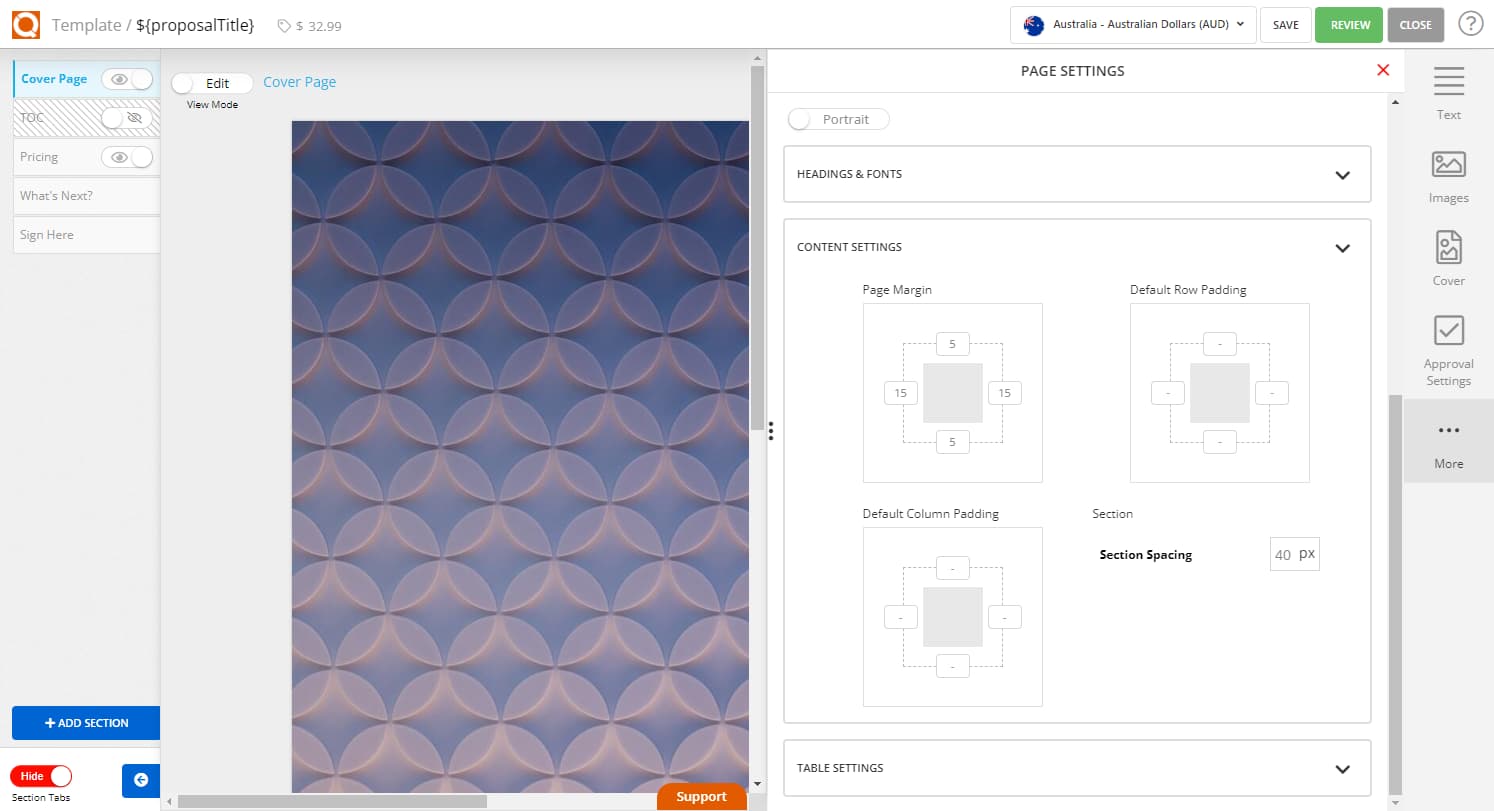 QuoteCloud - Sales Quote, Sales Proposal and Contracts Software - How To Set Formatting Options For Your Blank Sales Quote Template (Java Edition) - illustration 23c5b154-6ed7-4adf-9d73-cd3932e49136