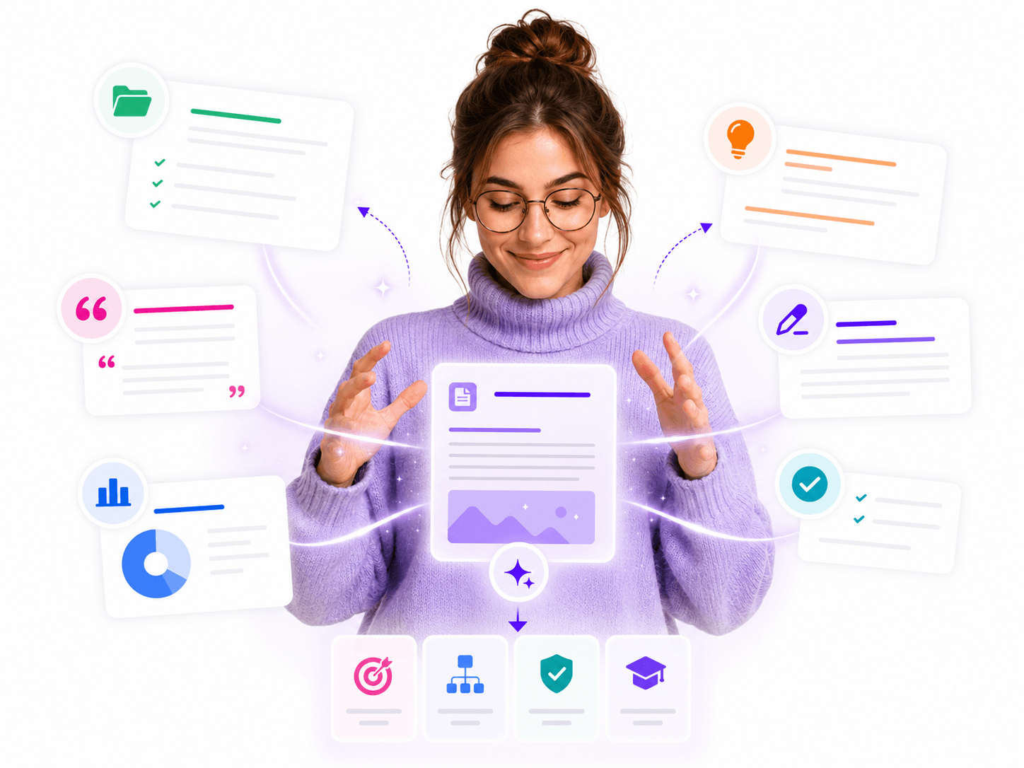 QuoteCloud - Sales Quote, Sales Proposal and Contracts Software - AI Co-Worker in QuoteCloud - illustration abb7ab5b-750e-4999-8cda-5d31808207cb