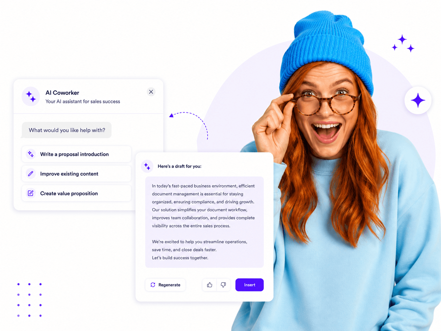 QuoteCloud - Sales Quote, Sales Proposal and Contracts Software - AI Co-Worker in QuoteCloud - illustration 9dc882d2-1c6b-4964-bf90-2ec85bf46f8f